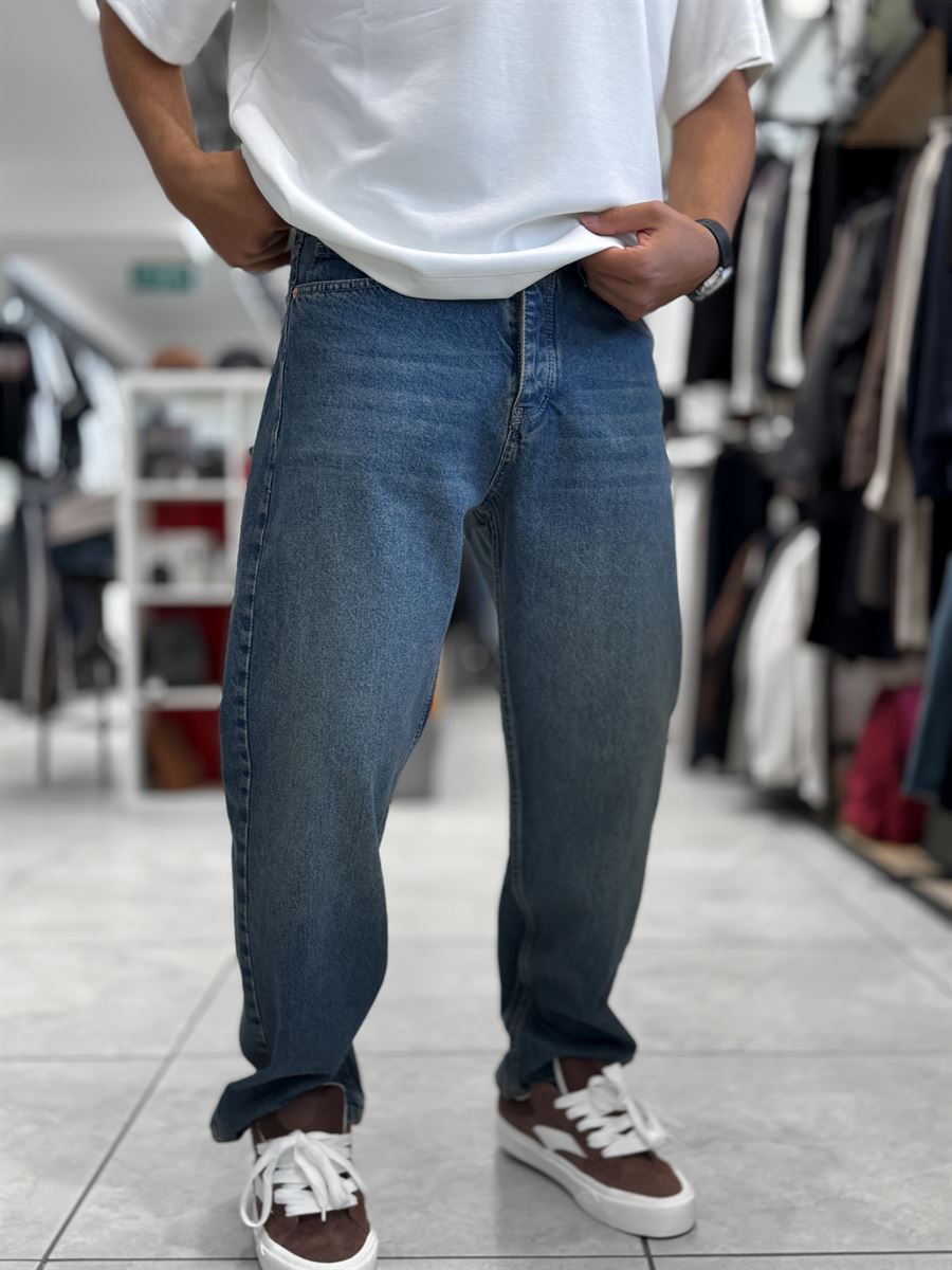 Blue Washed Baggy Jeans WE-3315/3339/3393