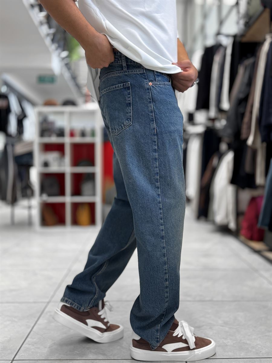 Blue Washed Baggy Jeans WE-3315/3339/3393