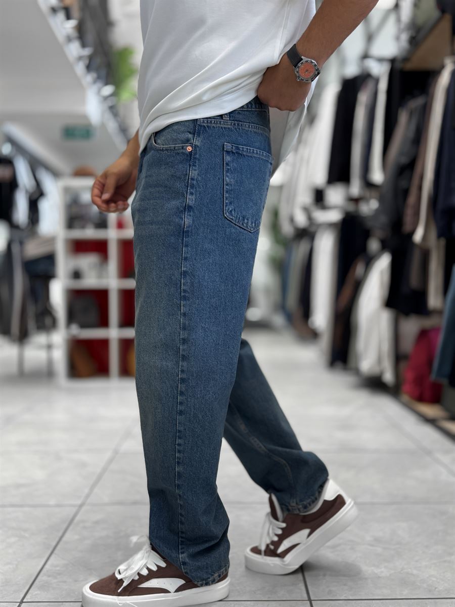 Blue Washed Baggy Jeans WE-3315/3339/3393