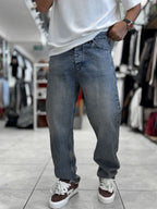 Light Blue Washed Baggy Jeans WE-3315/3339/3393