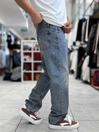 Light Blue Washed Baggy Jeans WE-3315/3339/3393