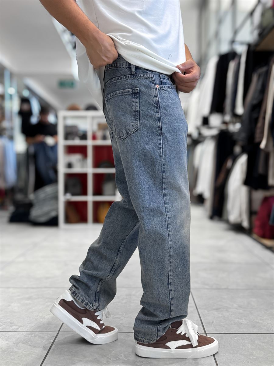 Light Blue Washed Baggy Jeans WE-3315/3339/3393