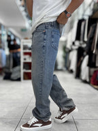 Light Blue Washed Baggy Jeans WE-3315/3339/3393