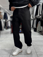 Black Basic Baggy Jeans WE-3258/3402