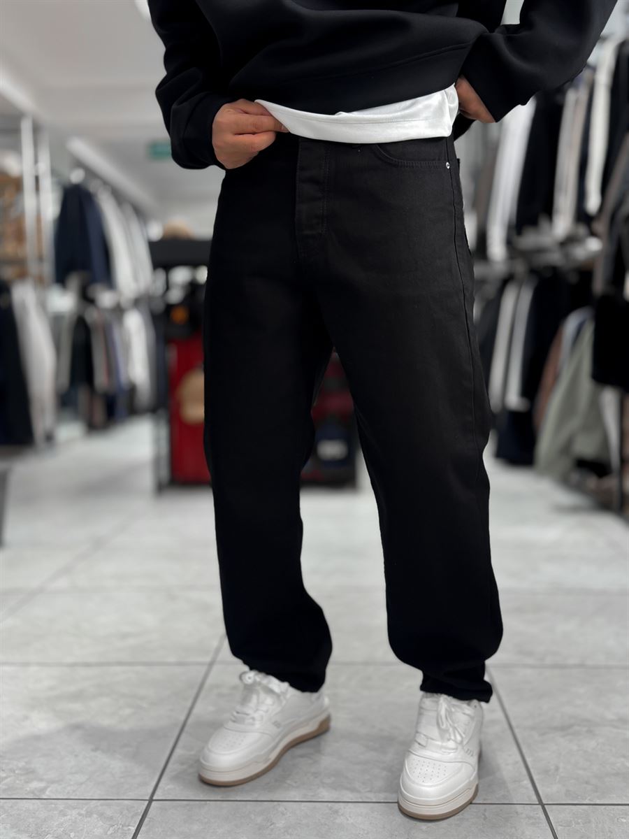 Black Basic Baggy Jeans WE-3258/3402