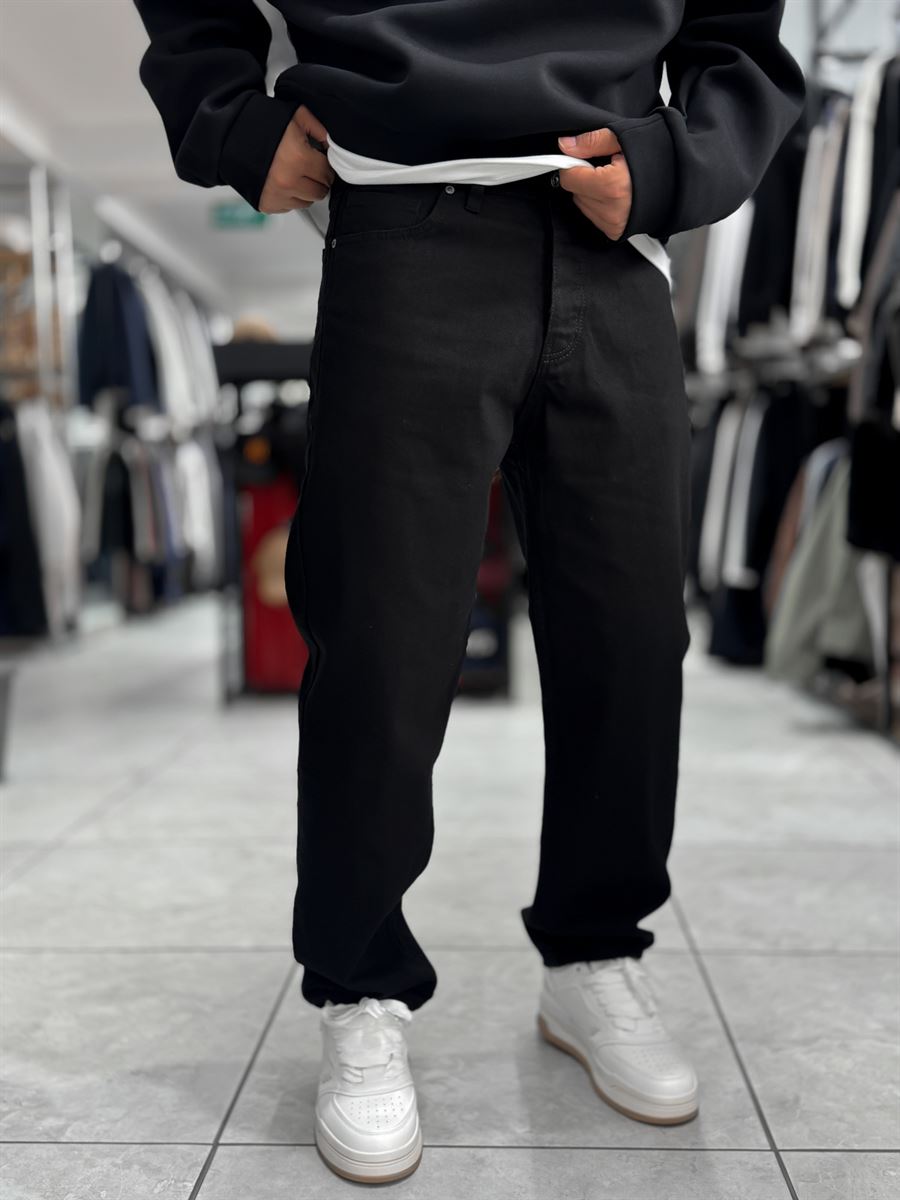Black Basic Baggy Jeans WE-3258/3402