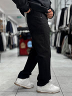 Black Basic Baggy Jeans WE-3258/3402