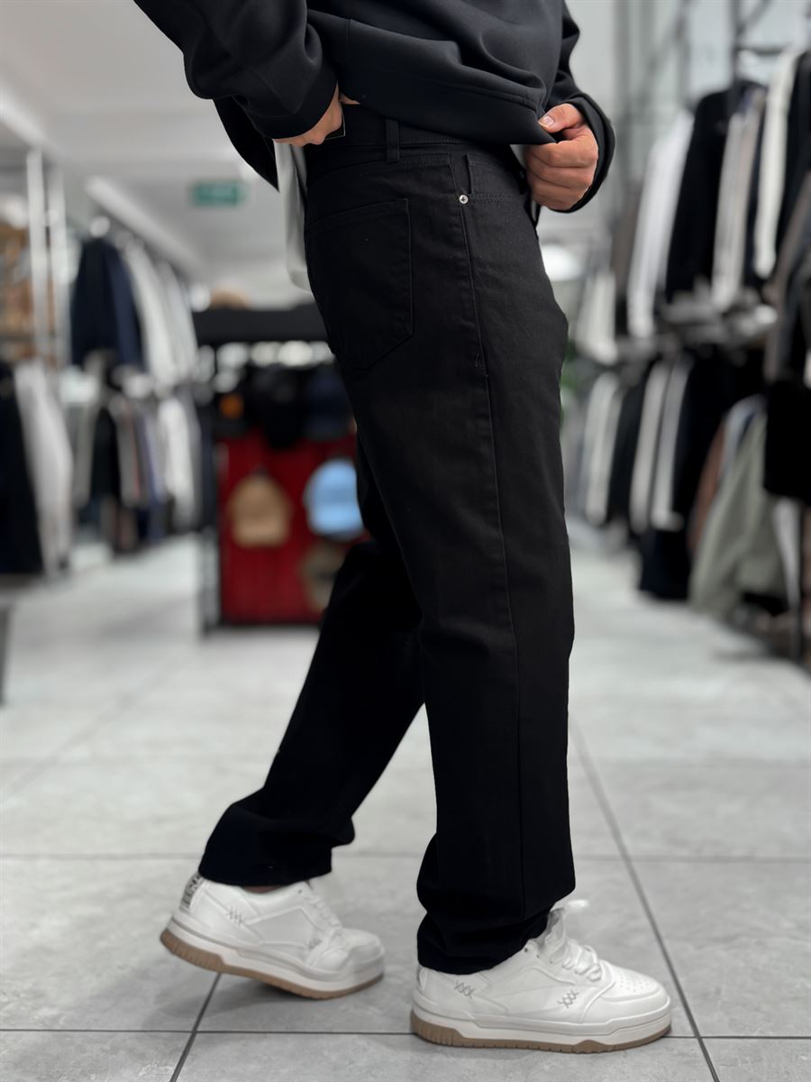 Black Basic Baggy Jeans WE-3258/3402