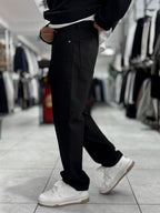 Black Basic Baggy Jeans WE-3258/3402