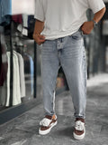 Light Blue Effect Boyfriend Jeans WE-2908/2886