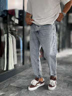 Light Blue Effect Boyfriend Jeans WE-2908/2886