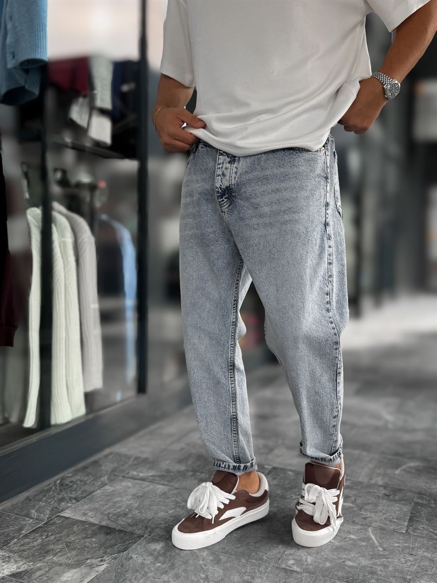 Light Blue Effect Boyfriend Jeans WE-2908/2886
