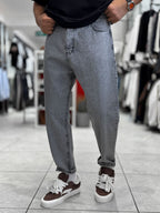 Gray Washed Boyfriend Jeans WE-2339/2672/2231