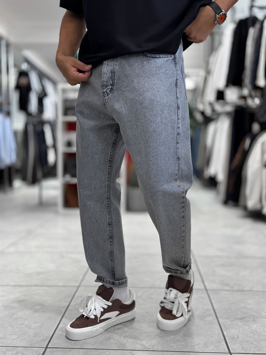 Gray Washed Boyfriend Jeans WE-2339/2672/2231