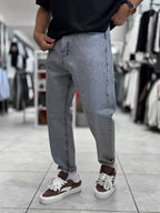 Gray Washed Boyfriend Jeans WE-2339/2672/2231