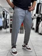 Gray Washed Boyfriend Jeans WE-2339/2672/2231