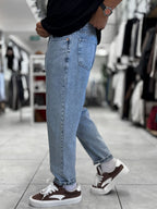 Light Blue Washed Boyfriend Jeans WE-2339/2672/2231