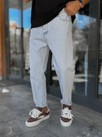 Ice Blue Washed Boyfriend Jeans WE-2339/2672/2231