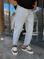 Ice Blue Washed Boyfriend Jeans WE-2339/2672/2231