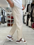 Beige Basic Boyfriend Jeans WE-3110/2369/1378
