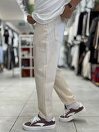 Beige Basic Boyfriend Jeans WE-3110/2369/1378