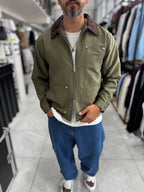 Khaki Velvet Collar Jacket WE-2360