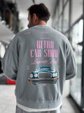 Gray Retro Washed Oversized Sweatshirt TW-7090
