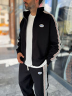 Black Winner Zip-Up Oversized Sweatshirt RES-2002