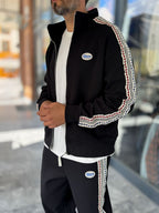 Black Winner Zip-Up Oversized Sweatshirt RES-2002