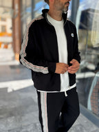 Black Winner Zip-Up Oversized Sweatshirt RES-2002