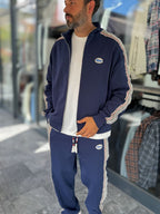 Navy Winner Zip-Up Oversized Sweatshirt RES-2002