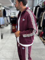 Burgundy Winner Zip-Up Oversized Sweatshirt RES-2002