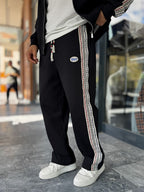 Black Winner Straight-Leg Sweatpants RES-2002