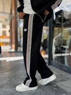 Black Winner Straight-Leg Sweatpants RES-2002