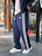 Navy Winner Straight-Leg Sweatpants RES-2002