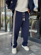 Navy Winner Straight-Leg Sweatpants RES-2002