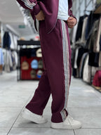 Burgundy Winner Straight-Leg Sweatpants RES-2002