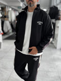 Black Champ Zip-Up Oversized Sweatshirt RES-2007