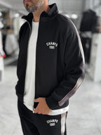 Black Champ Zip-Up Oversized Sweatshirt RES-2007