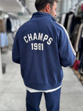 Navy Champ Zip-Up Oversized Sweatshirt RES-2007