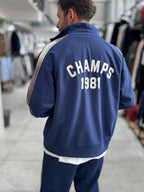 Navy Champ Zip-Up Oversized Sweatshirt RES-2007