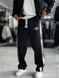 Black Champ Straight-Leg Sweatpants RES-2007