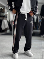 Black Champ Straight-Leg Sweatpants RES-2007