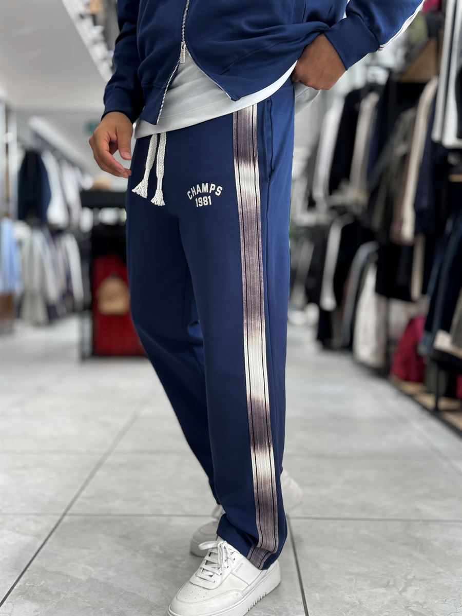 Navy Champ Straight-Leg Sweatpants RES-2007