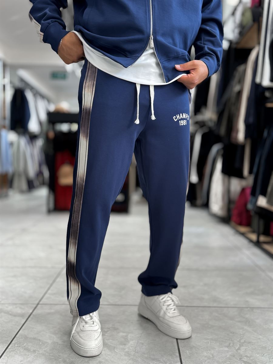 Navy Champ Straight-Leg Sweatpants RES-2007