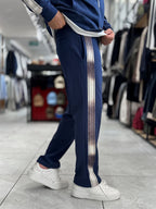 Navy Champ Straight-Leg Sweatpants RES-2007