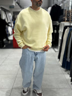 Yellow Brushed Basic Oversized Sweatshirt HM