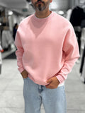 Pink Brushed Basic Oversized Sweatshirt HM