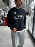 Navy Nothing Printed Washed Sweatshirt HM