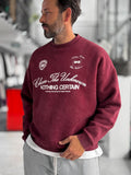 Burgundy Nothing Printed Washed Sweatshirt HM